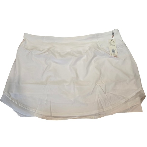 Calia Pants - CALIA Women's Tulip Hem Skort 3X‎ Pure White Athletic Golf Tennis Skirt